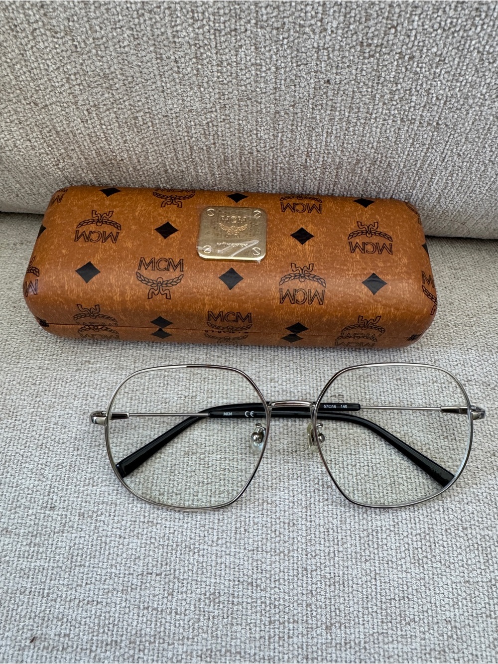MCM Eyeglasses Silver Rim Frames - Picture 2 of 4